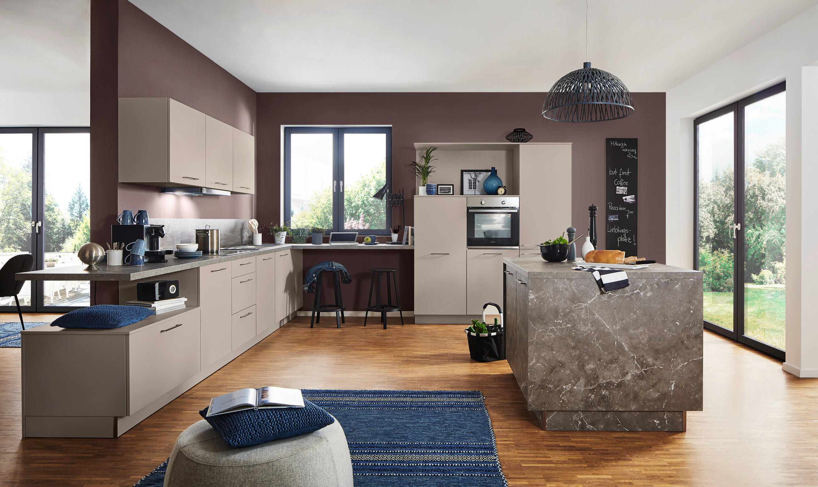 EINBAUKÜCHE   - Greige, Design, Holzwerkstoff - Dieter Knoll