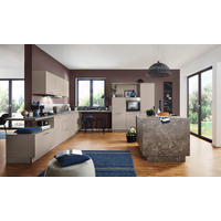 EINBAUKÜCHE   - Greige, Design, Holzwerkstoff - Dieter Knoll