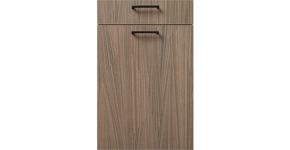 EINBAUKÜCHE - Braun, Design, Holzwerkstoff - Novel