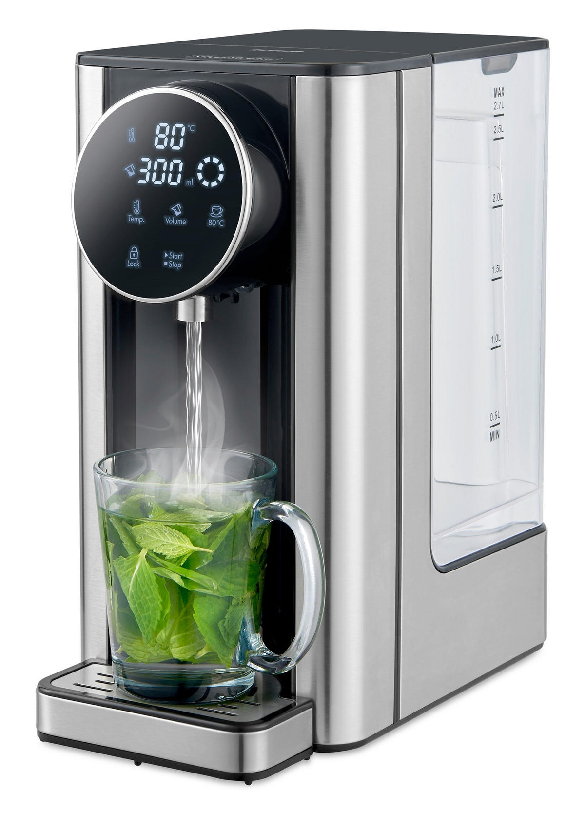 WASSERKOCHER  - Grau, Basics, Metall (15,1/31,7/26cm) - Trisa Electronics