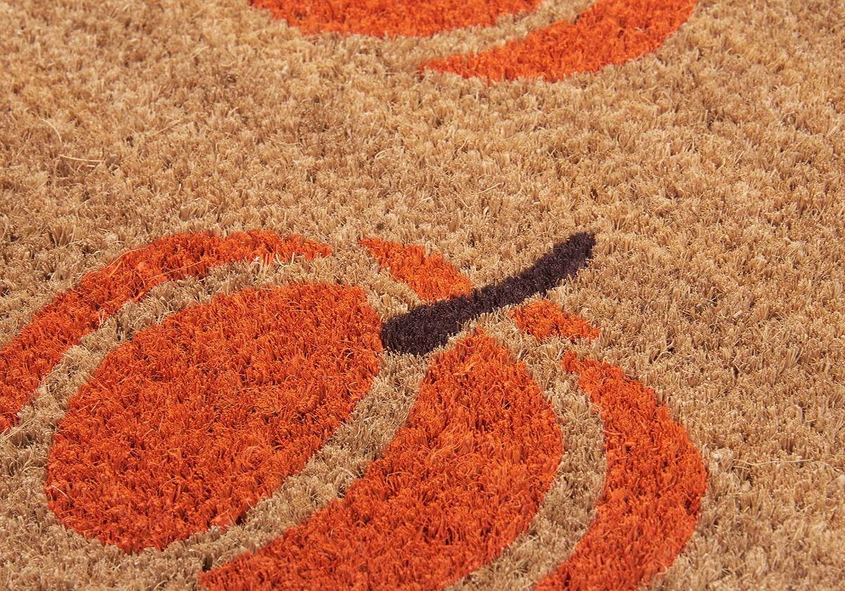 KOKOSMATTE  45/75 cm  Orange, Hellbraun  - Hellbraun/Orange, Basics, Naturmaterialien/Kunststoff (45/75cm) - Hanse Home