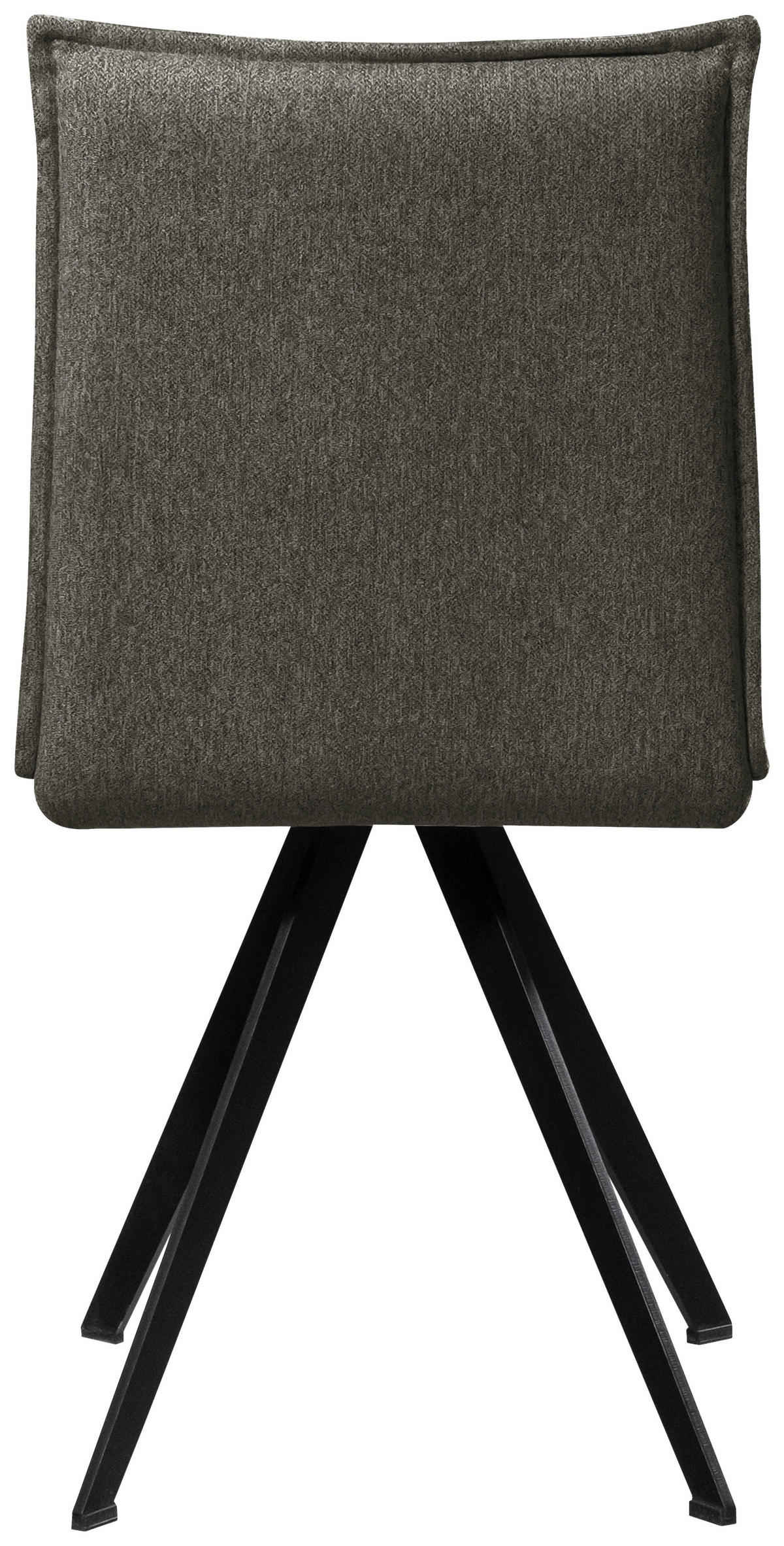 STUHL Webstoff Schwarz, Dunkelgrau Buche massiv  - Dunkelgrau/Schwarz, Basics, Holz/Textil (46/91/61cm) - Carryhome