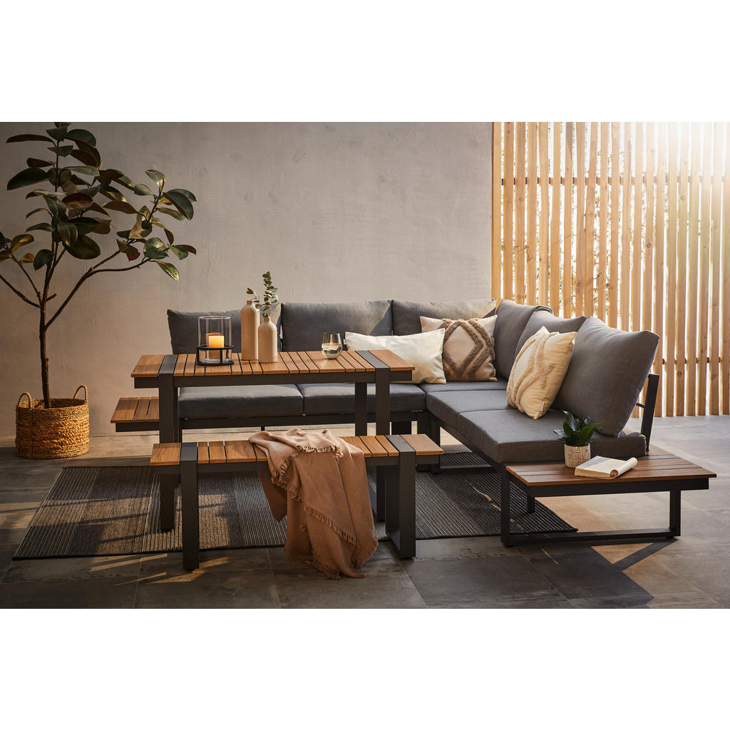 Ambia Garden ZAHRADNÍ JÍDELNÍ SET kov, plast, textil