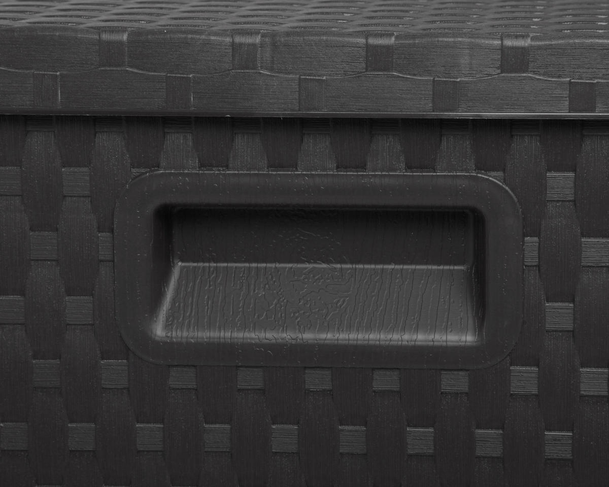 KISSENBOX 118,5/62,5/55 cm  - Anthrazit, Basics, Kunststoff (118,5/62,5/55cm) - Ambia Garden