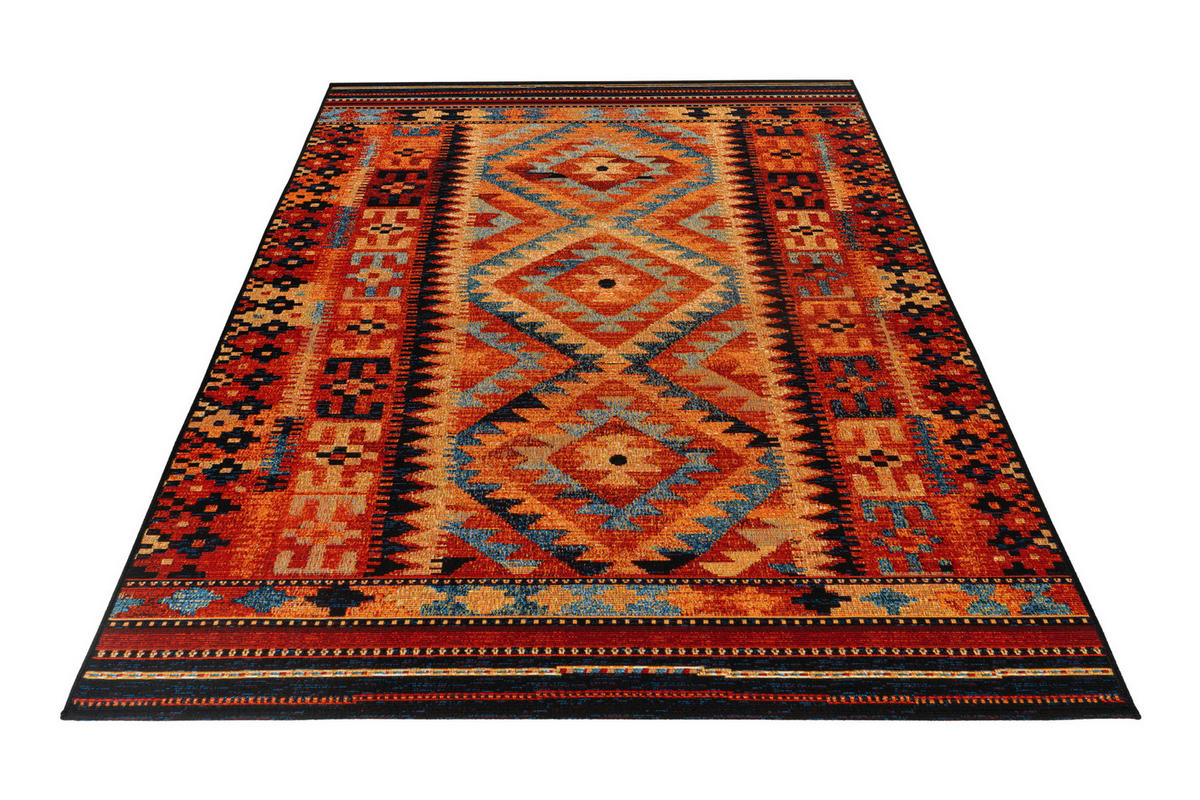 VENKOVNÍ KOBEREC, 80/150 cm, vícebarevná, červená - vícebarevná/červená, Design, textil (80/150cm) - Obsession