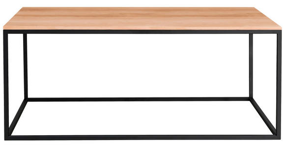 COUCHTISCH in Holz 100/60/41,5 cm - Buchefarben/Schwarz, Design, Holz/Metall (100/60/41,5cm) - Johann Jakob