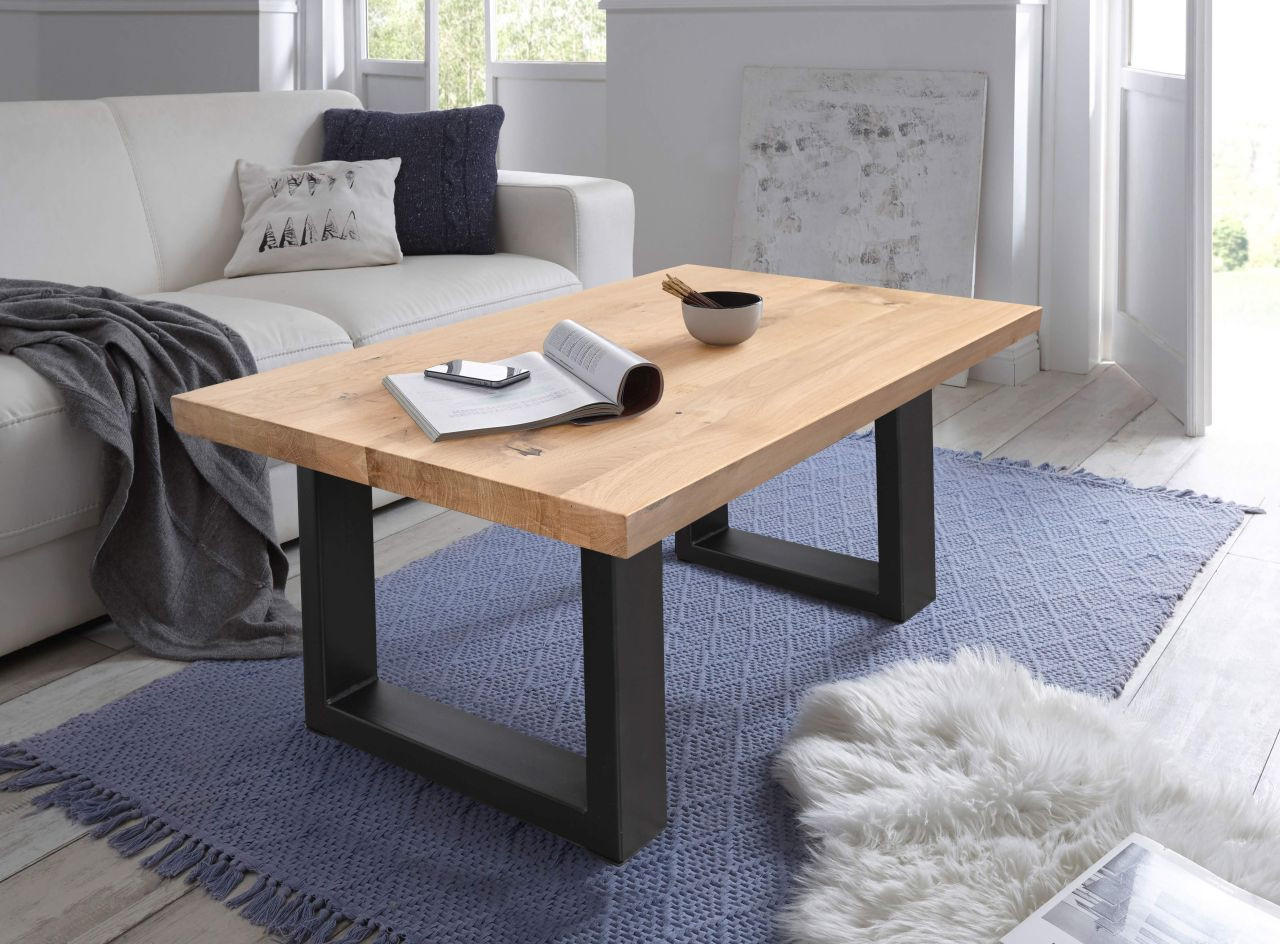 KLUB STOČIĆ 115/44/65 cm  crna, boja hrasta  - boja hrasta/crna, Moderno, drvo (115/44/65cm) - Hom`in