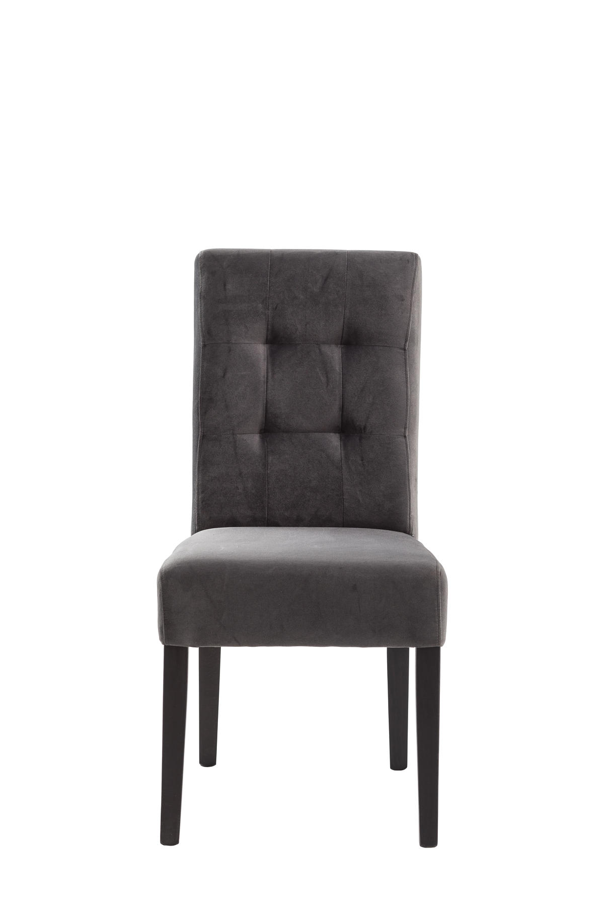 STOLICA  tamno siva  drvo, tekstil      - tamno siva/wenge boje, Design, drvo/tekstil (48,5/95,5/64cm)