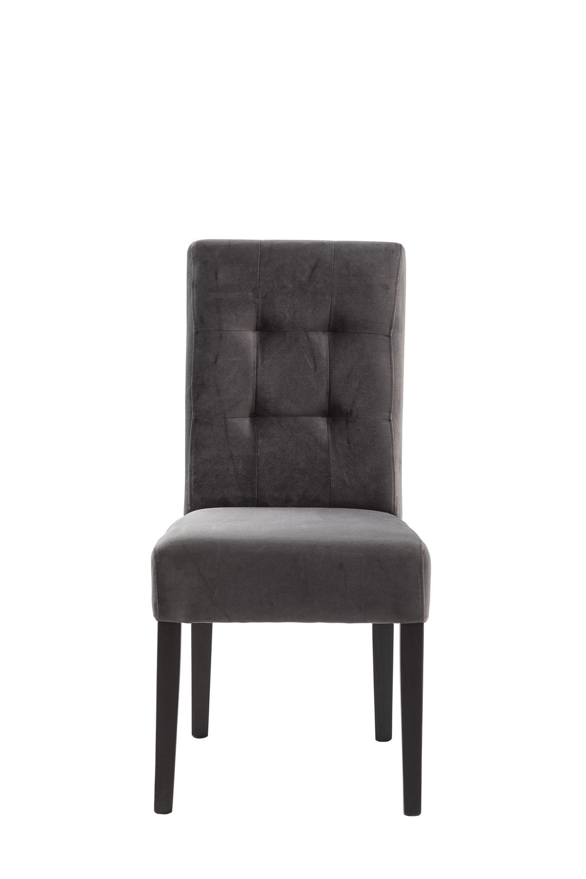 STOLICA  tamno siva  drvo, tekstil      - tamno siva/wenge boje, Design, drvo/tekstil (48,5/95,5/64cm)