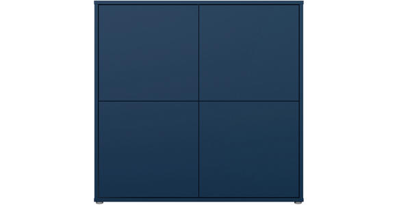 HIGHBOARD  124,5/121,5/34,9 cm  - Dunkelblau/Grau, MODERN, Holzwerkstoff/Kunststoff (124,5/121,5/34,9cm) - Carryhome