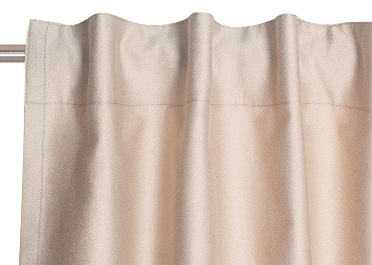FERTIGVORHANG blickdicht  - Sandfarben, Basics, Textil (130/300cm) - Schöner Wohnen