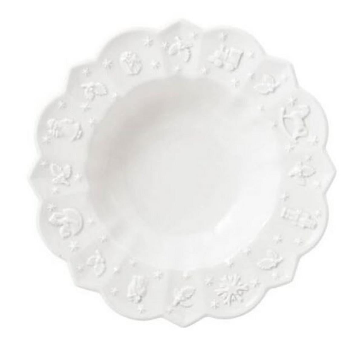 HLUBOKÝ TALÍŘ, keramika, 23,5 cm - bílá, Design, keramika (23,5cm) - Villeroy & Boch
