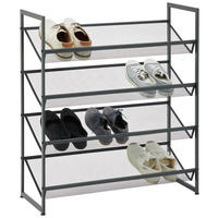 SCHUHREGAL Schwarz  - Schwarz, Basics, Metall (72/80/30cm) - Xora