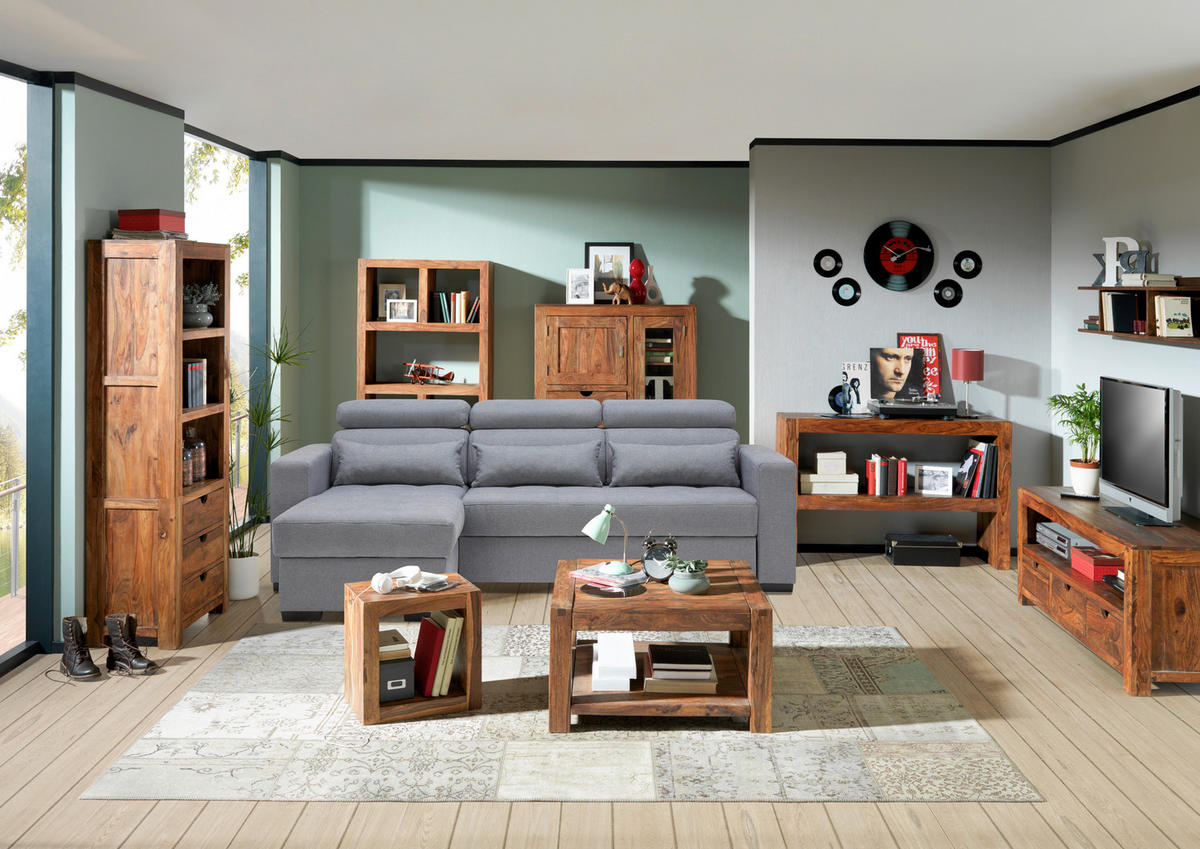 ZRCADLO 135/70/5 cm  - barvy sheesham, Lifestyle, dřevo (135/70/5cm) - Landscape