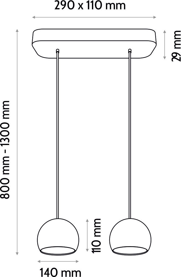 HÄNGELEUCHTE 29/2,9/90 cm  - Grau, Design, Holz (29/2,9/90cm)