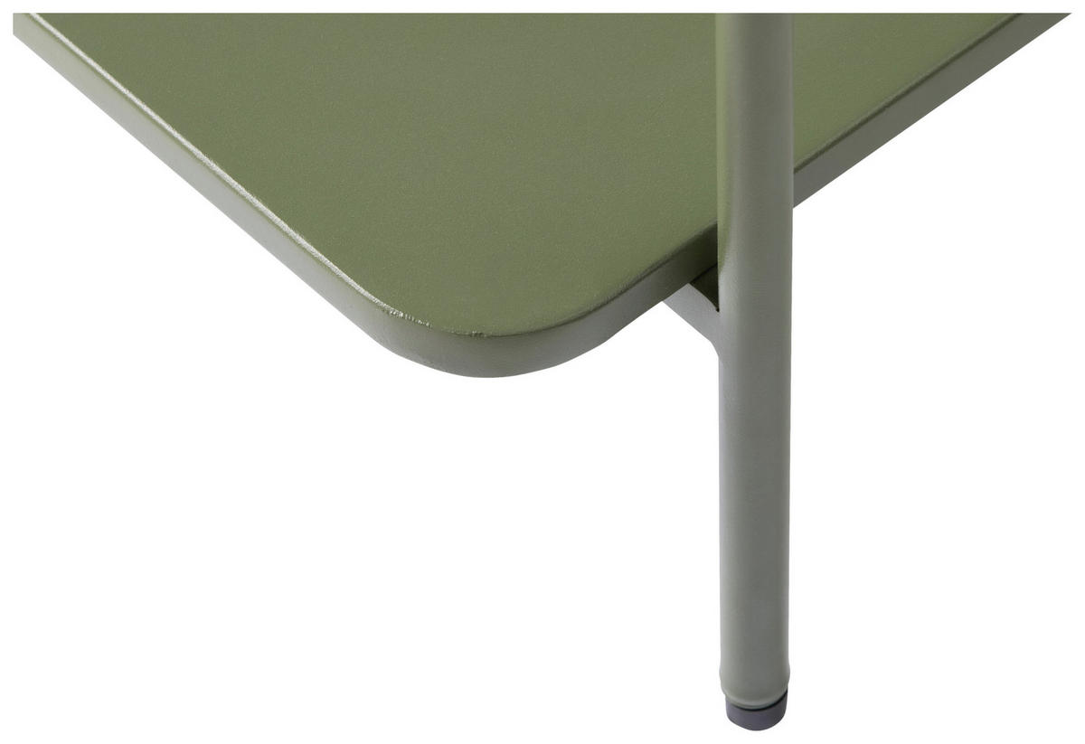 BEISTELLTISCH 45/45/44,3 cm Olivgrün quadratisch  - Olivgrün, Basics, Metall (45/45/44,3cm) - Xora