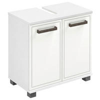 WASCHBECKENUNTERSCHRANK 56,5/54,7/28,5 cm  - Schwarz/Weiß, Natur, Holzwerkstoff/Kunststoff (56,5/54,7/28,5cm) - Stylife