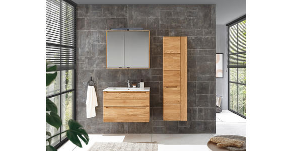 WASCHBECKENUNTERSCHRANK 80/54/46 cm  - Eichefarben, KONVENTIONELL, Holz/Holzwerkstoff (80/54/46cm) - Linea Natura