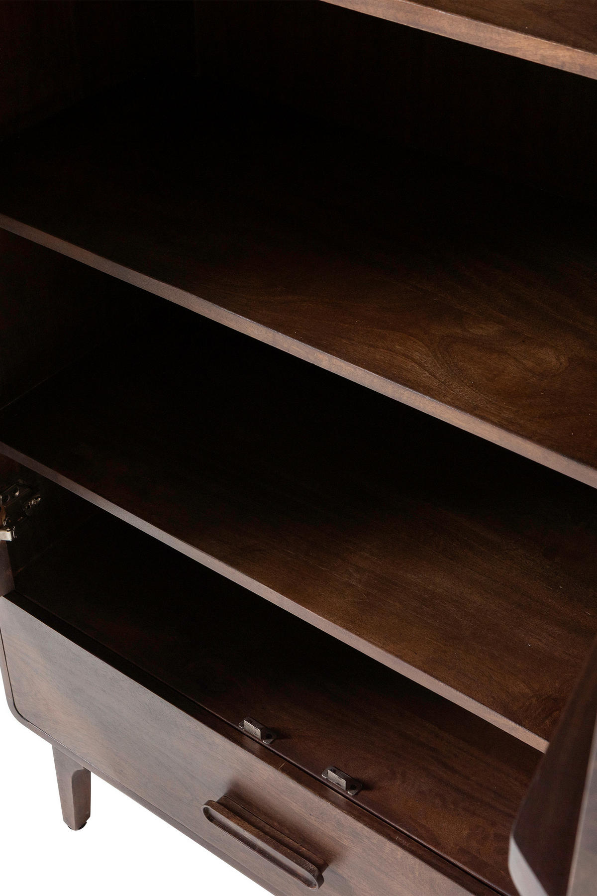 SCHRANK in Dunkelbraun  - Dunkelbraun/Braun, Design, Holz/Metall (85/150/35cm) - Livetastic