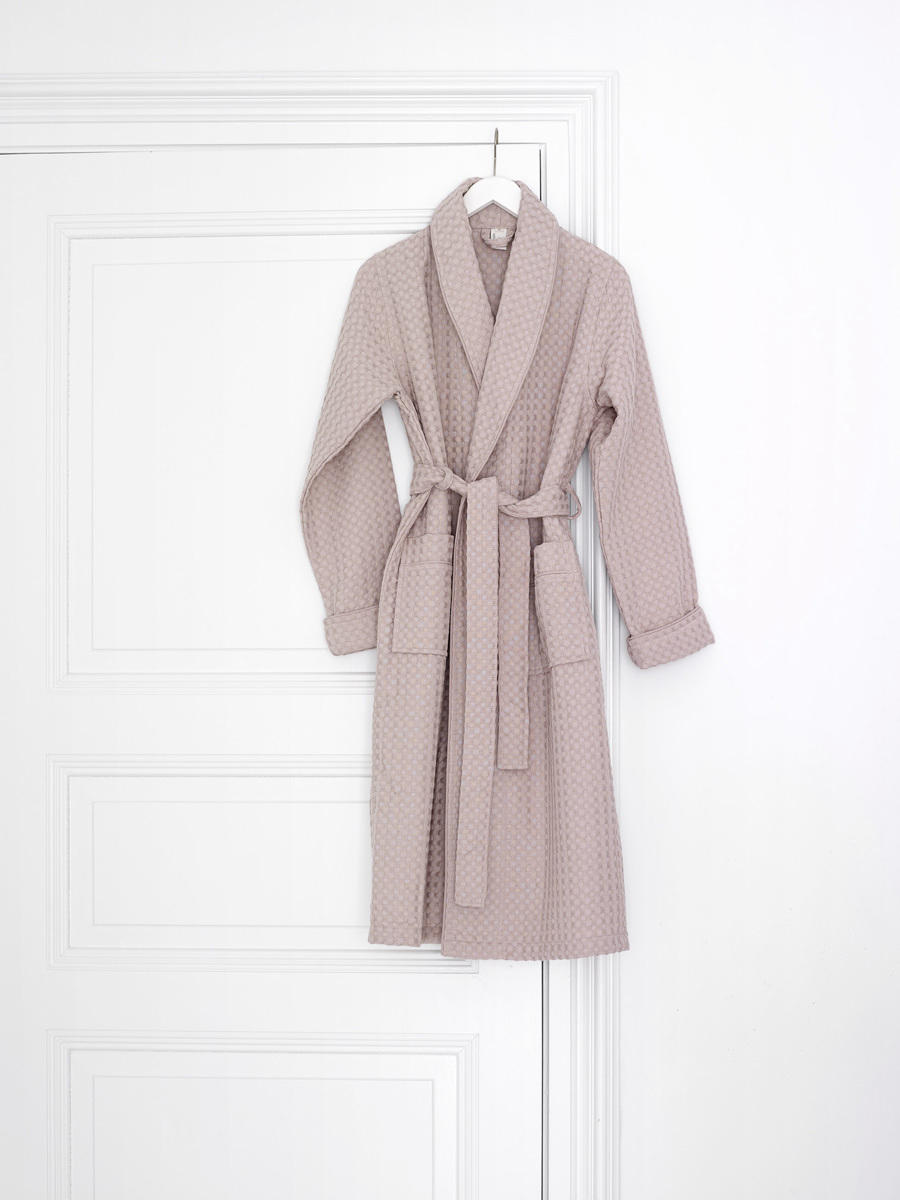 BADEMANTEL S Unisex  - Pink, Basics, Naturmaterialien/Textil (Snull) - Aquanova