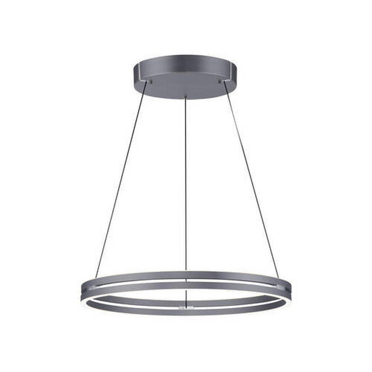 VISEČA LED-SVETILKA  Pure-Loop /2400 lm/2700-5000 K/230 V/ - siva, Design, kovina/umetna masa (70.1/70.1/40-350cm)