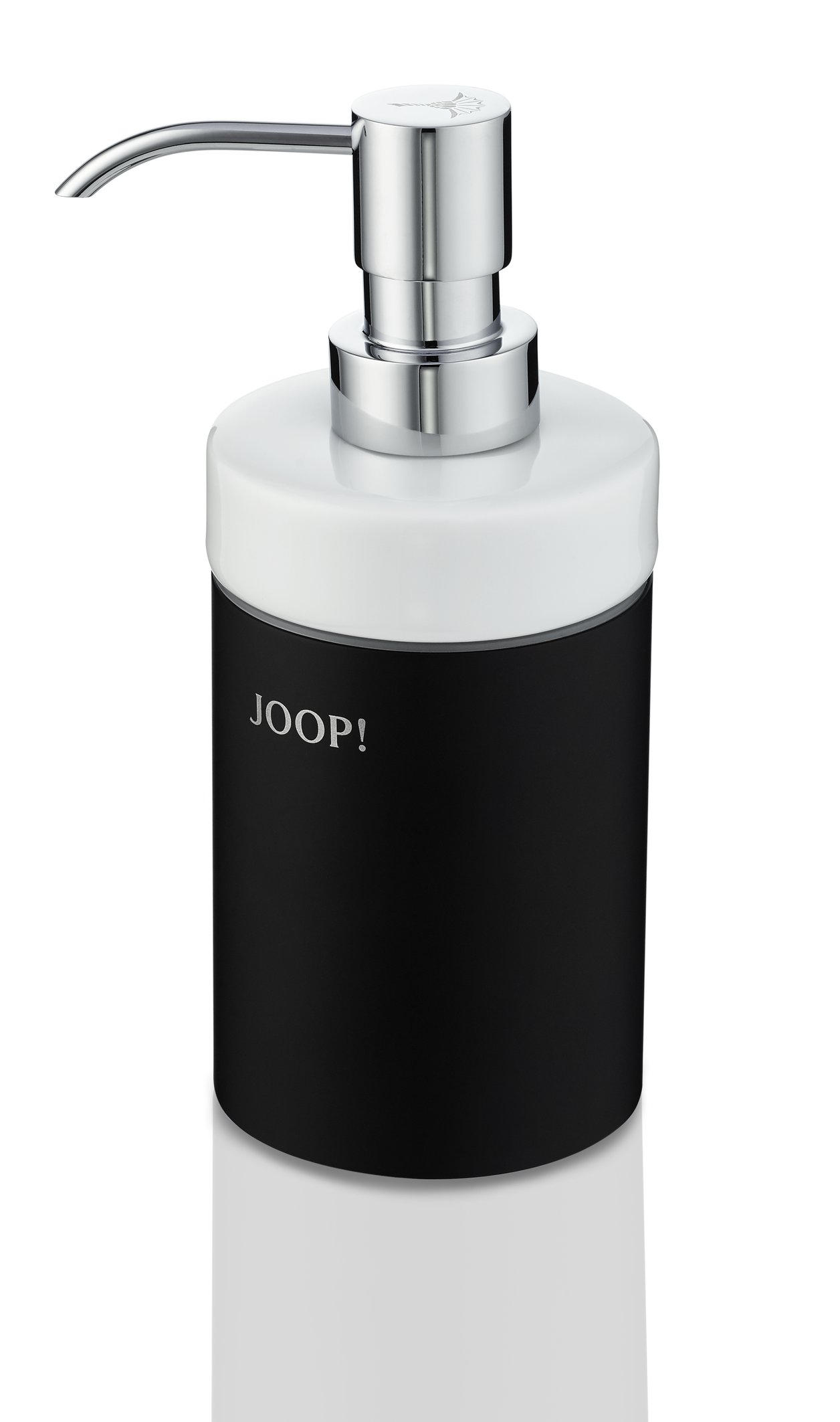 SEIFENSPENDER Chromeline Black  - Chromfarben/Schwarz, Design, Kunststoff/Metall - Joop!