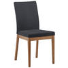 STUHL  in beflockt  - Eichefarben/Anthrazit, Konventionell, Holz/Textil (47/95/60cm) - Cantus