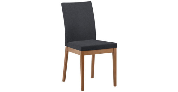 STUHL in Holz, Textil Anthrazit, Eichefarben - Eichefarben/Anthrazit, KONVENTIONELL, Holz/Textil (47/95/60cm) - Cantus