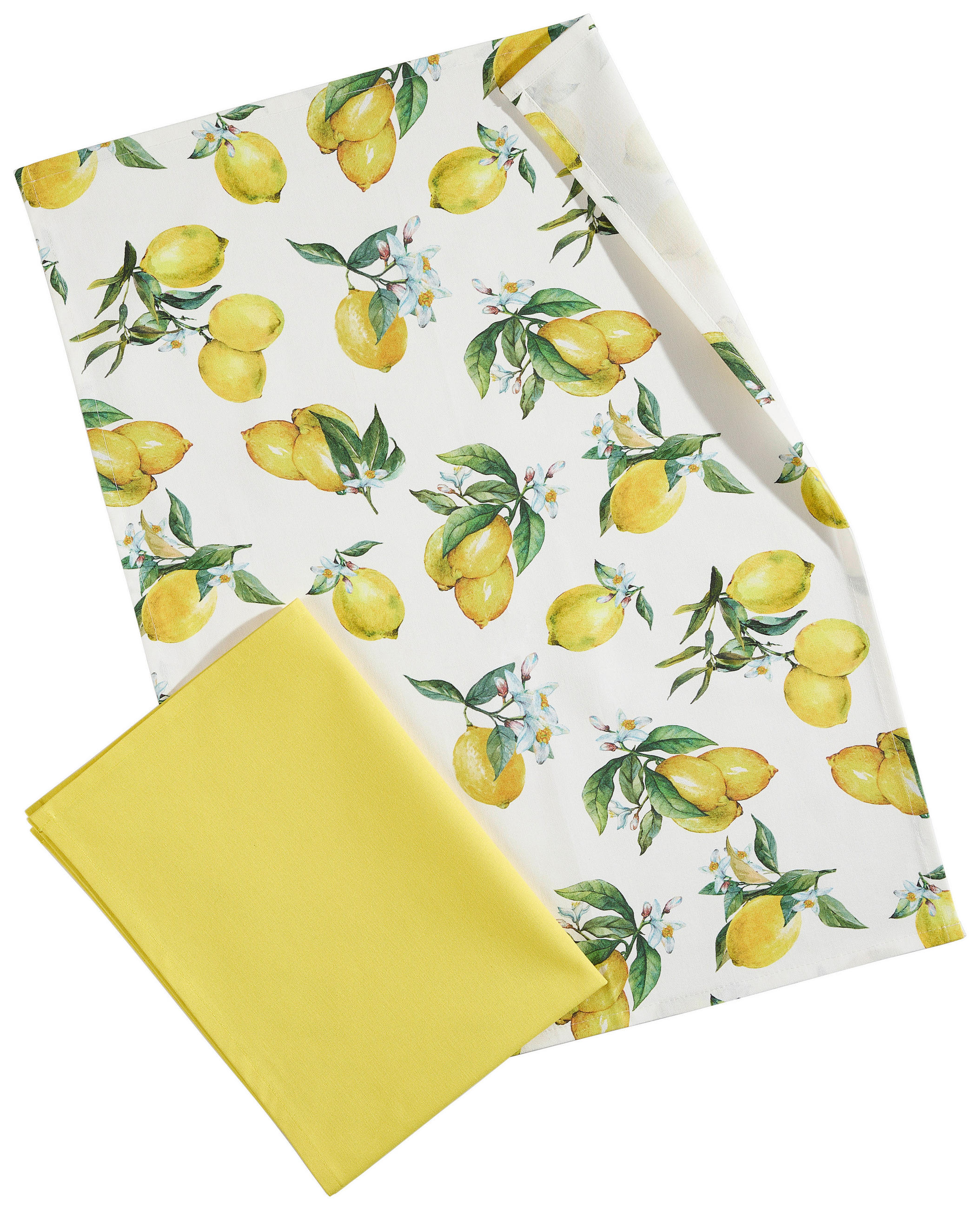 SADA UTĚREK 2dílné - bílá/žlutá, textil (50/70cm) - Esposa