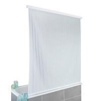 DUSCHTRENNWAND Weiß   - Weiß, Basics, Kunststoff/Metall (132/240/5cm) - Wenko