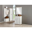 GARDEROBENSCHRANK in 76/200/38 cm - Eichefarben/Silberfarben, Design, Holzwerkstoff/Kunststoff (76/200/38cm) - Xora