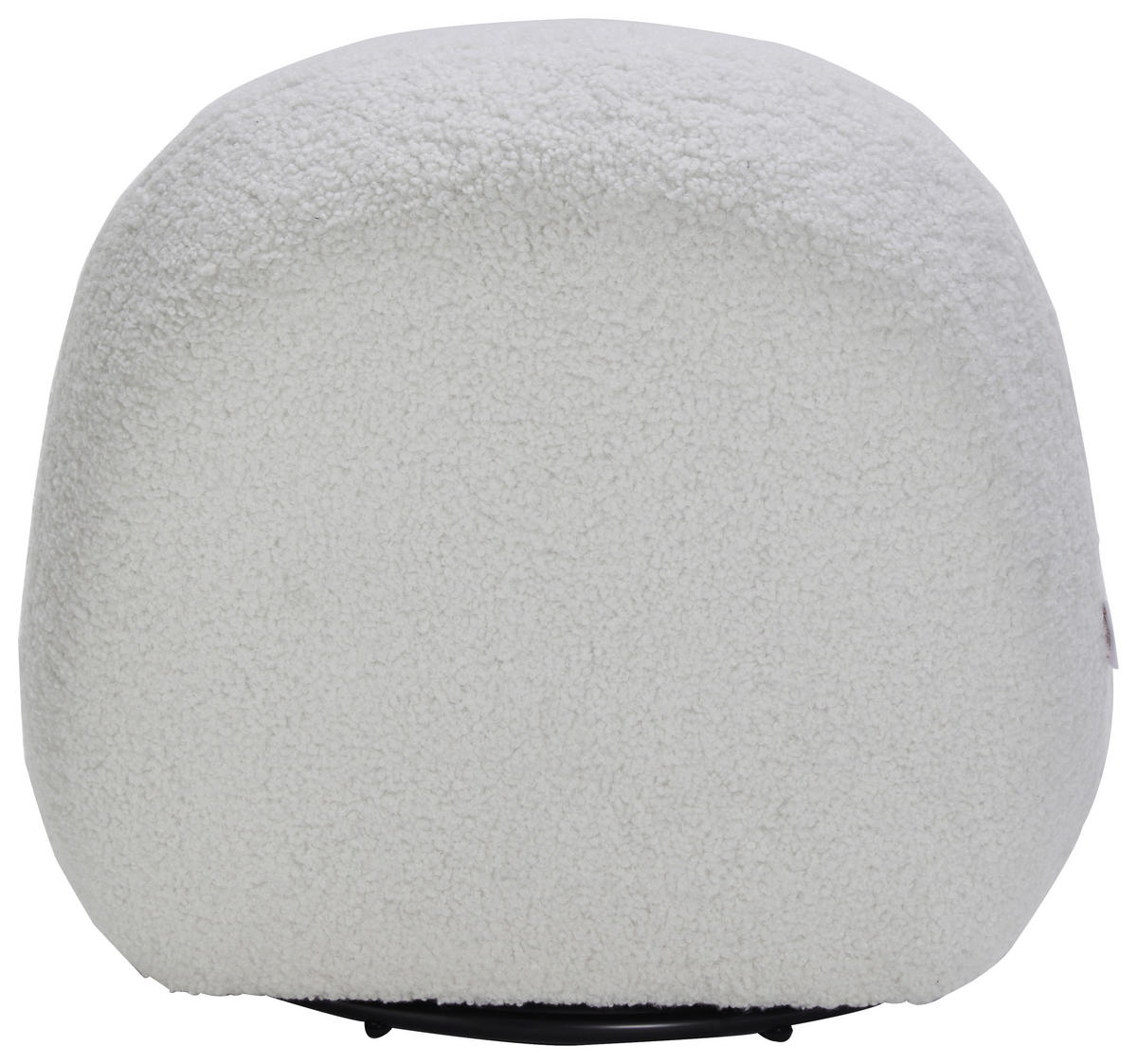 SESSEL Bouclé Weiß    - Schwarz/Weiß, MODERN, Textil/Metall (74/67/93cm) - MID.YOU