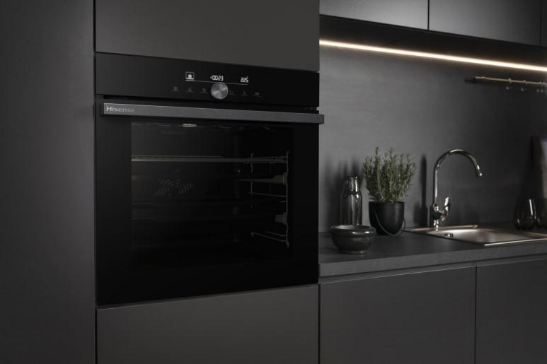 EINBAUBACKOFEN BSA65334ABDG  - Schwarz, Basics, Metall (59,5/59,5/56,4cm) - Hisense