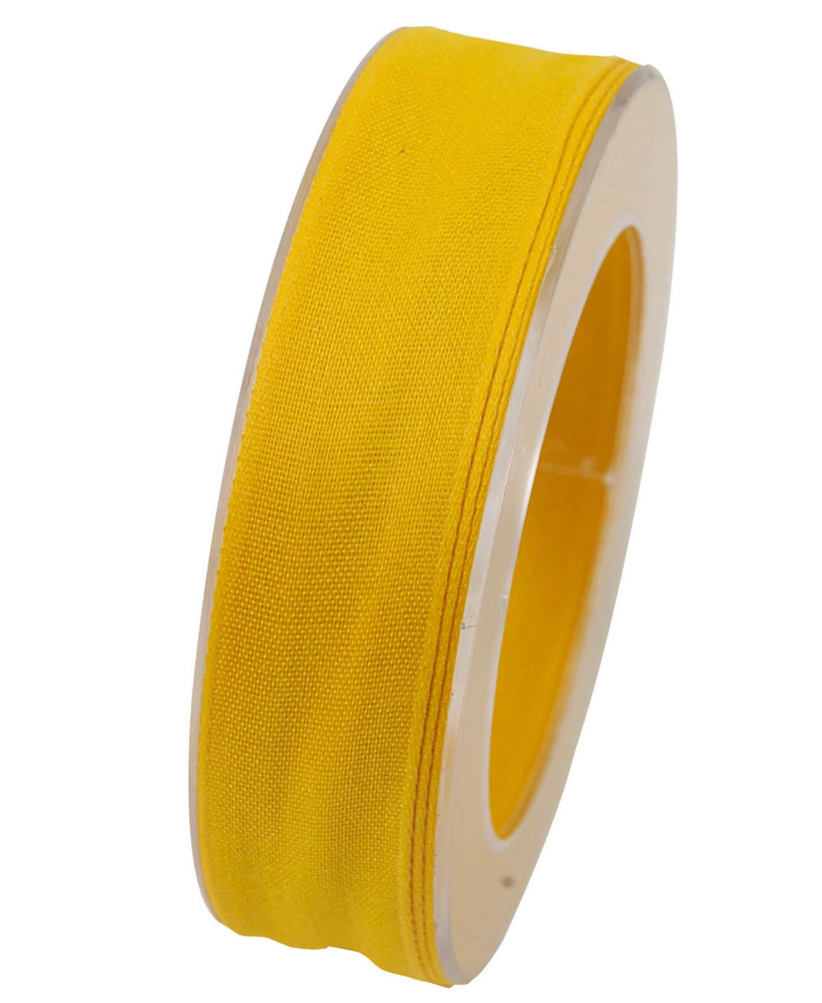 GESCHENKBAND  - Gelb, Basics, Kunststoff (2,5cm)