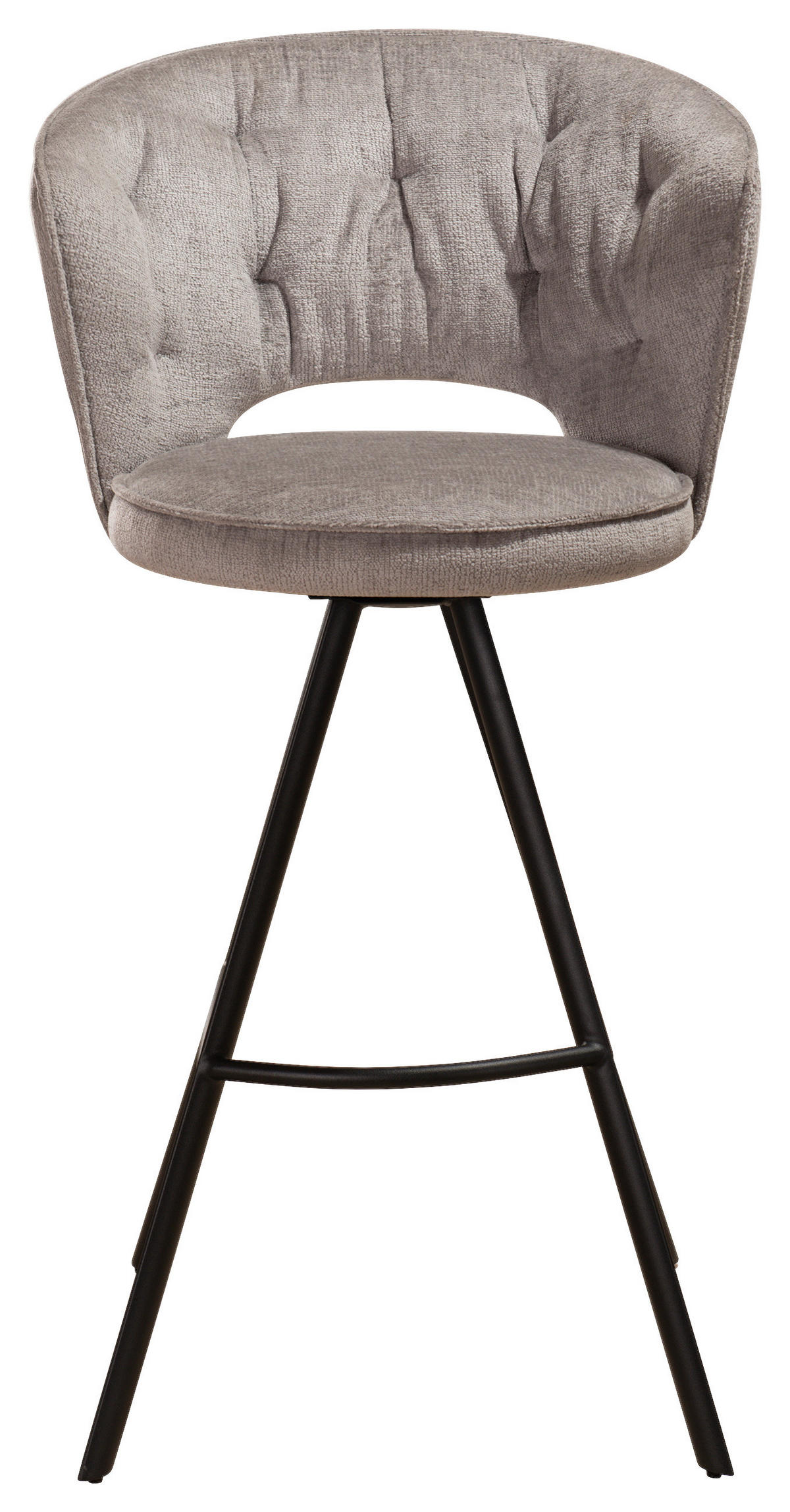 BARPALL i grå  - svart/grå, Design, metall/textil (54/103/54cm) - Novel