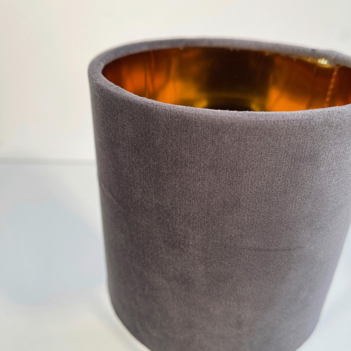 TISCHLEUCHTE 13/34 cm   - Goldfarben/Grau, Design, Textil/Metall (13/34cm) - Fischer & Honsel