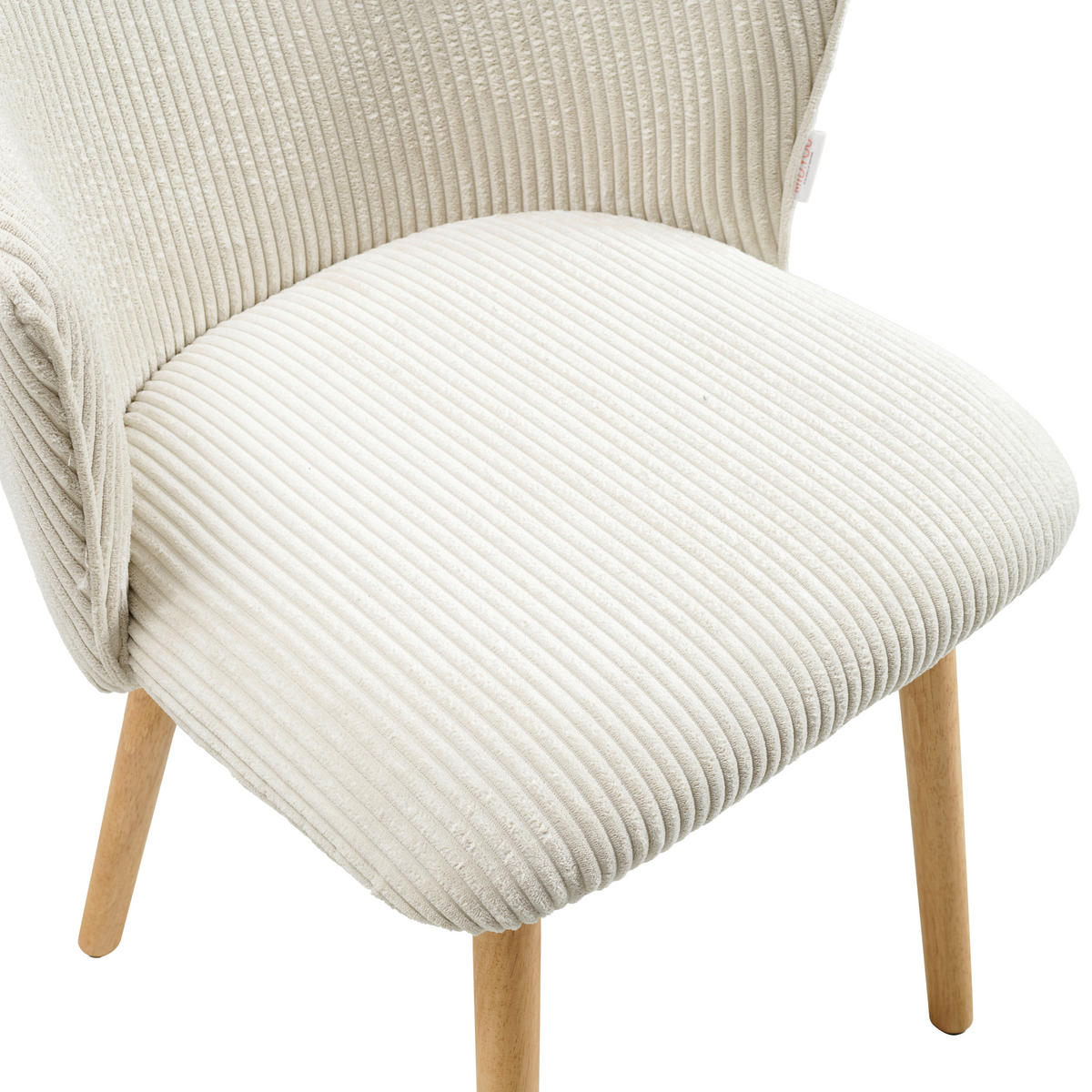 STOLIČKA, 61/79/61 cm - prírodná farba/béžová, Lifestyle, drevo/textil (61/79/61cm) - MID.YOU