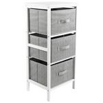REGAL  37/80/30 cm Grau, Weiß  - Weiß/Grau, Basics, Karton/Holz (37/80/30cm) - Carryhome