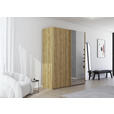 SCHWEBETÜRENSCHRANK 180/223/68 cm 2-türig Eichefarben  - Eichefarben, Design, Holz/Holzwerkstoff (180/223/68cm) - Novel