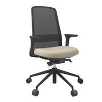 DREHSTUHL Schwarz, Beige  - Beige/Schwarz, MODERN, Kunststoff/Textil (70/103-115/70cm)