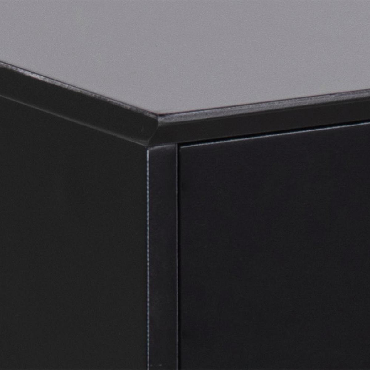 NOČNA OMARICA, črna  - črna, Design, kovina/leseni material (40/61,5/30cm) - Carryhome