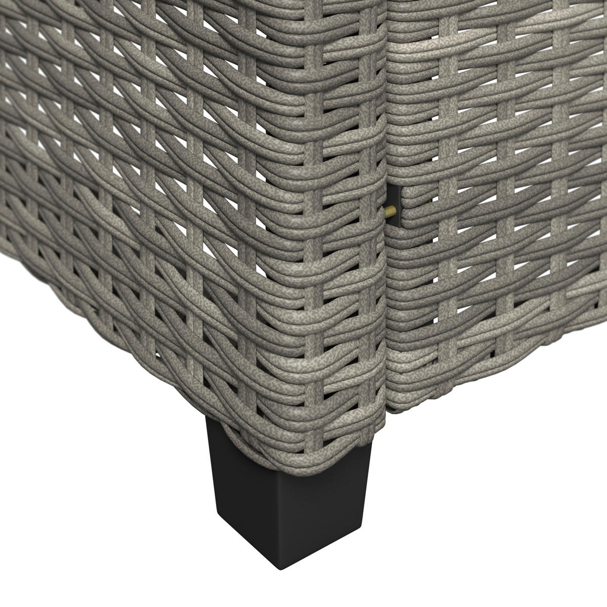 GARTENBANK 120/76/67 cm  in Grau, Dunkelgrau  - Dunkelgrau/Schwarz, MODERN, Kunststoff/Textil (120/76/67cm) - Ambia Garden