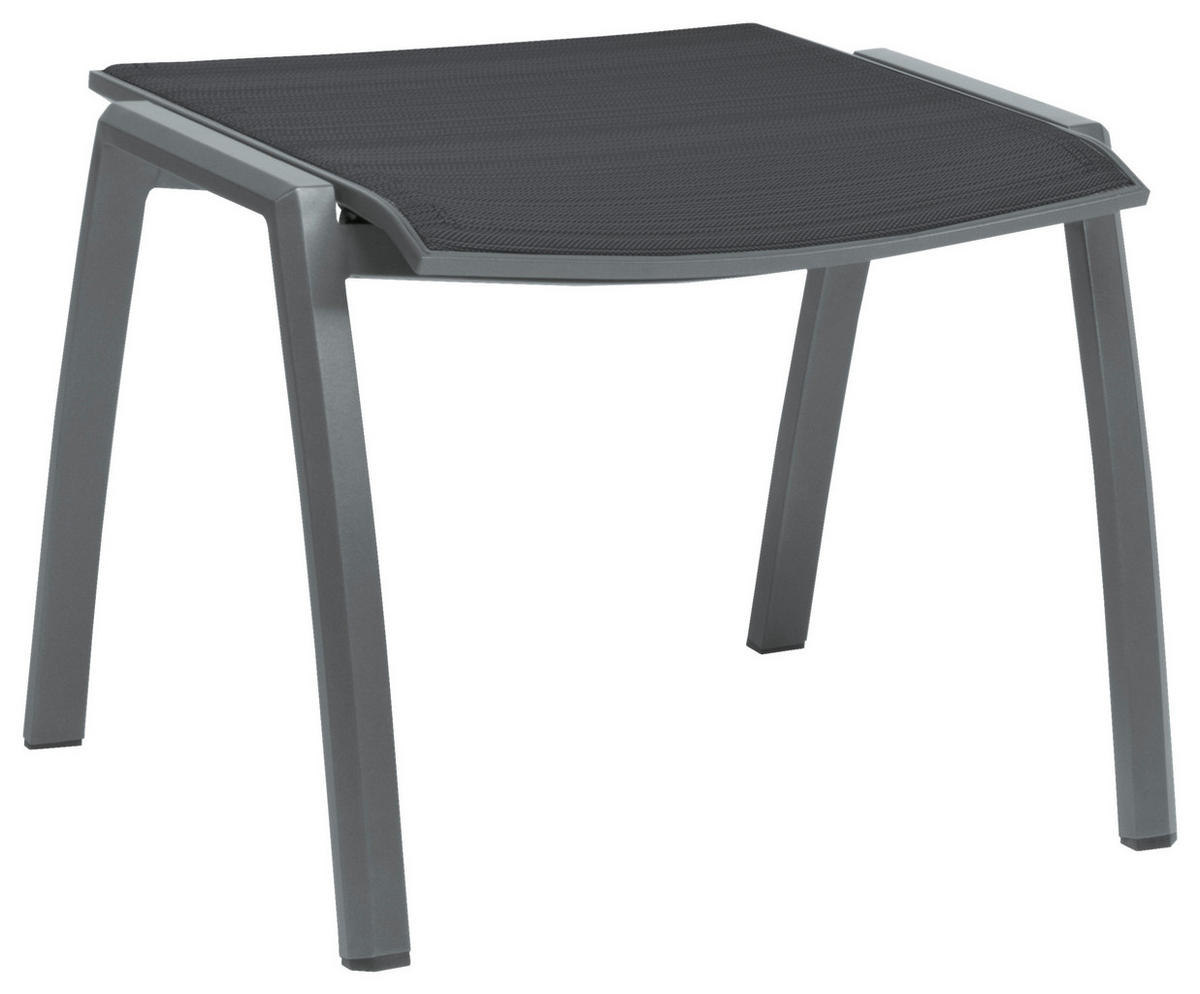 GARTENHOCKER  - Silberfarben/Graphitfarben, Design, Textil/Metall (58/44/49cm) - Stern