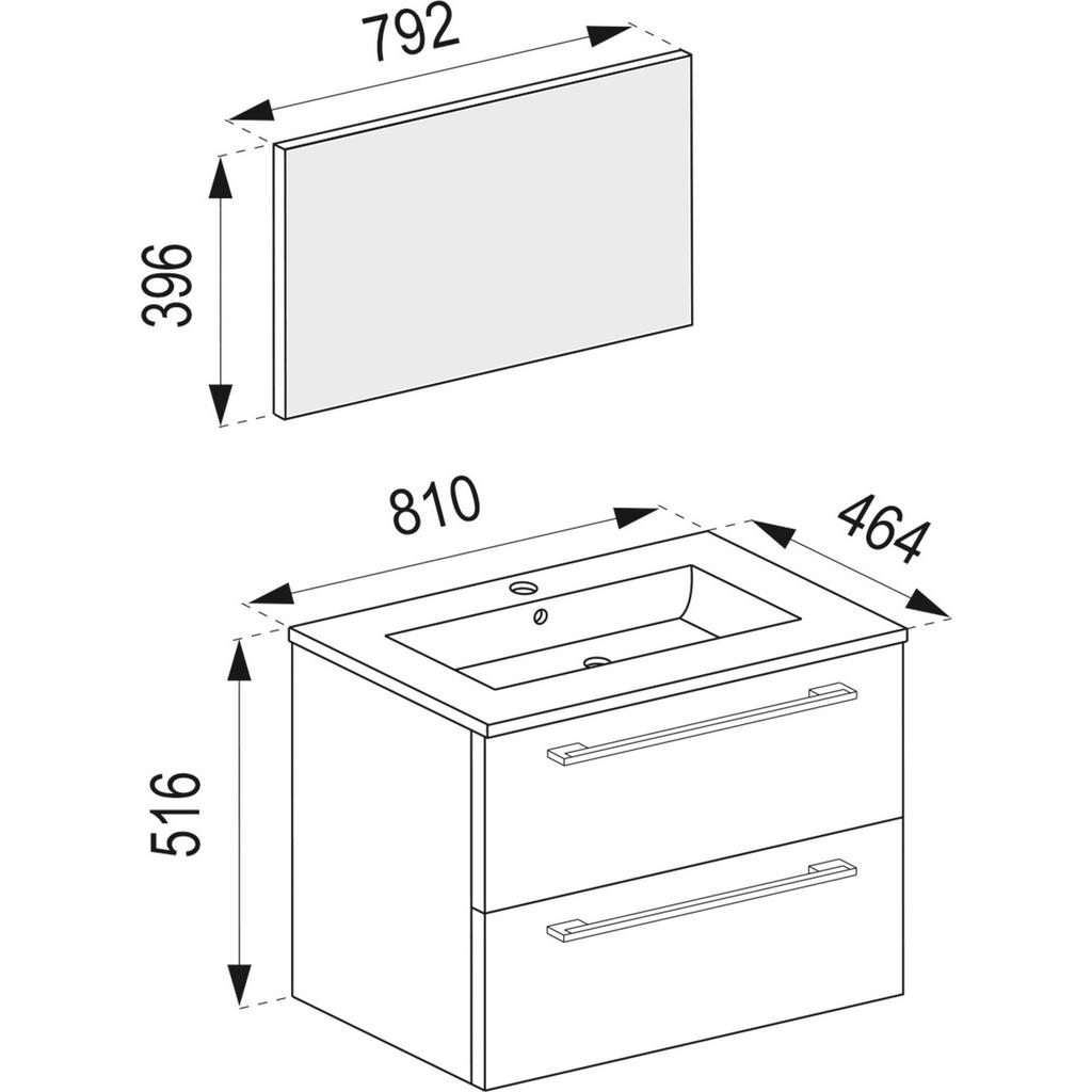Thumbnail - Mid.you Badezimmer, Schwarz, Metall, 2,2 Schubladen, 147 cm, hängend, Badezimmer, Badmöbelsets & Badmöbelserien, Badmöbe...