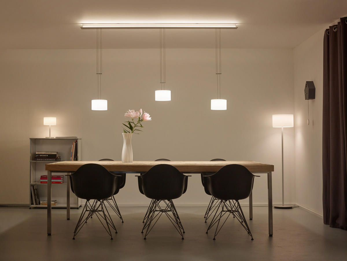 LED-HÄNGELEUCHTE 200/20/150 cm  - Alufarben, Design, Metall (200/20/150cm) - Bankamp