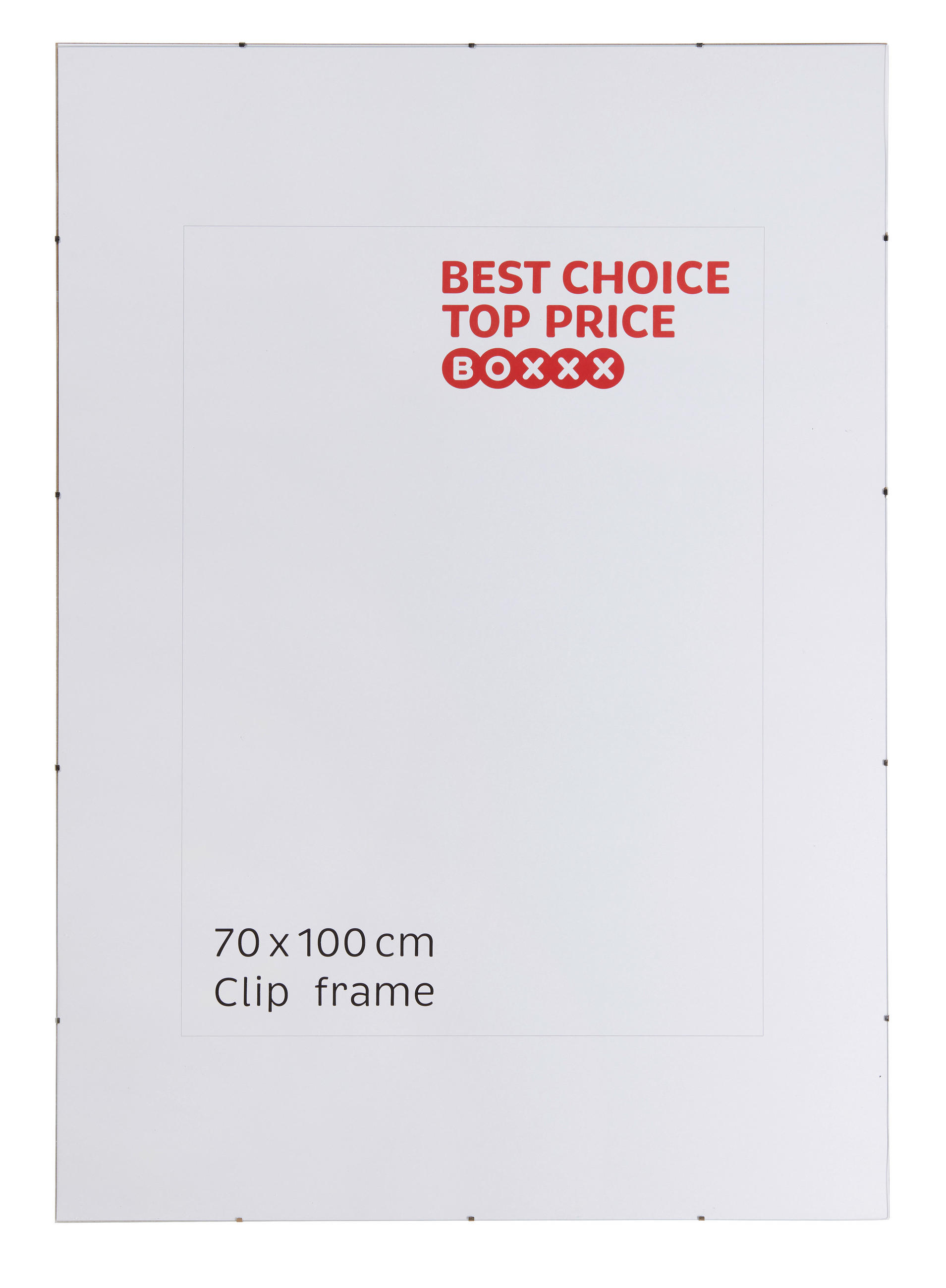 KAPCSOS KÉPKERET  - átlátszó, Basics, Üveg (100/70/1cm) - Boxxx