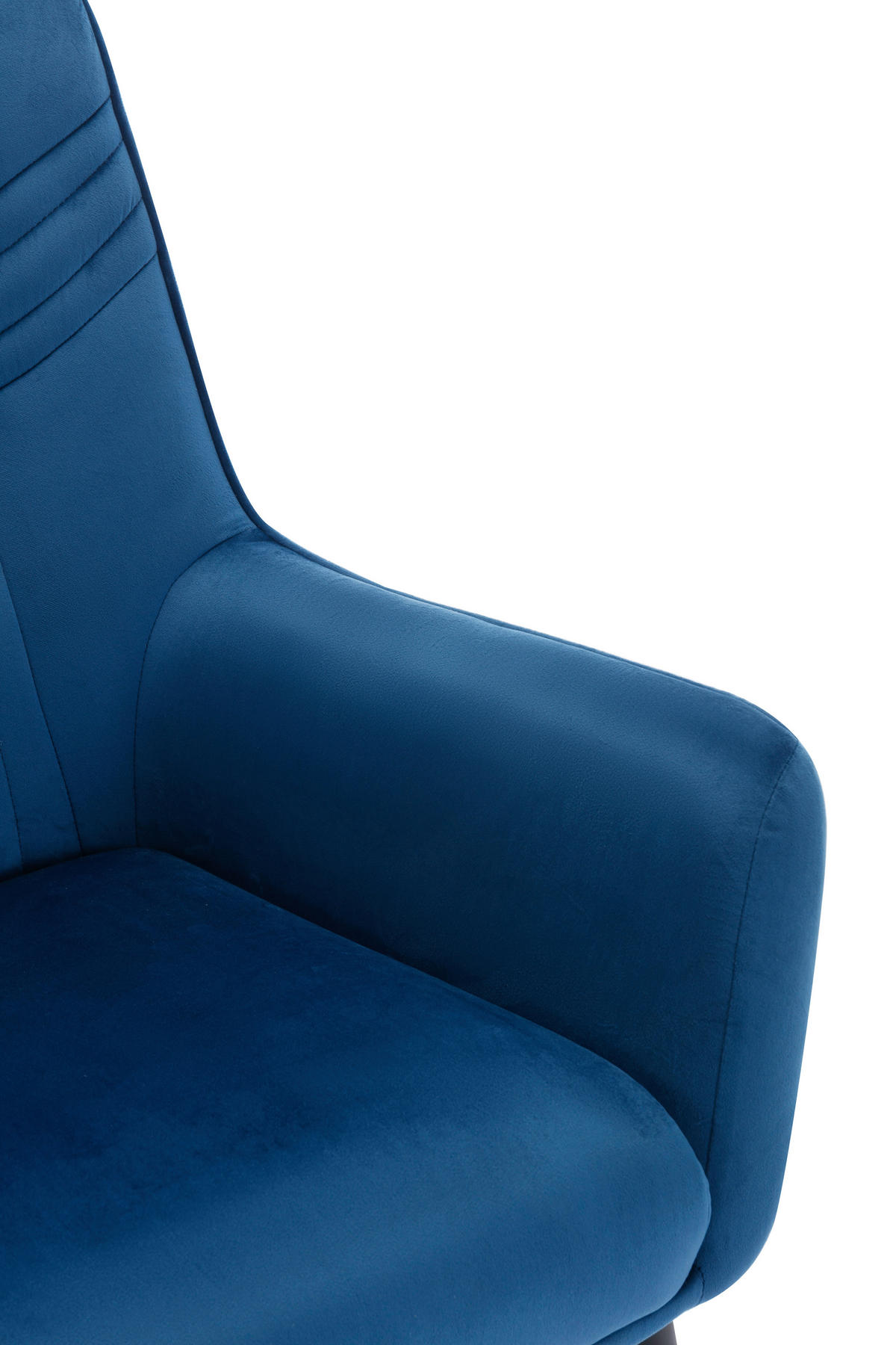 FOTEL - fekete/kék, Design, textil/fém (74/99/74cm) - Livetastic