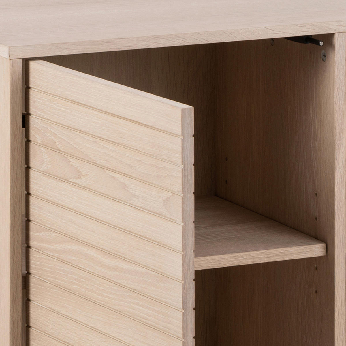 SIDEBOARD 180/80/40 cm  in Eichefarben  - Weiss/Eichefarben, Design, Holz/Holzwerkstoff (180/80/40cm) - Livetastic