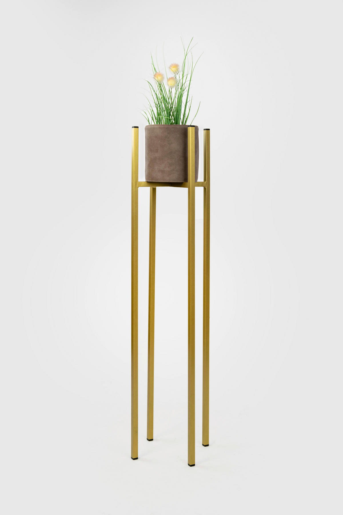 BLUMENSTÄNDER in Metall  - Goldfarben, Basics, Metall (22/75/22cm)