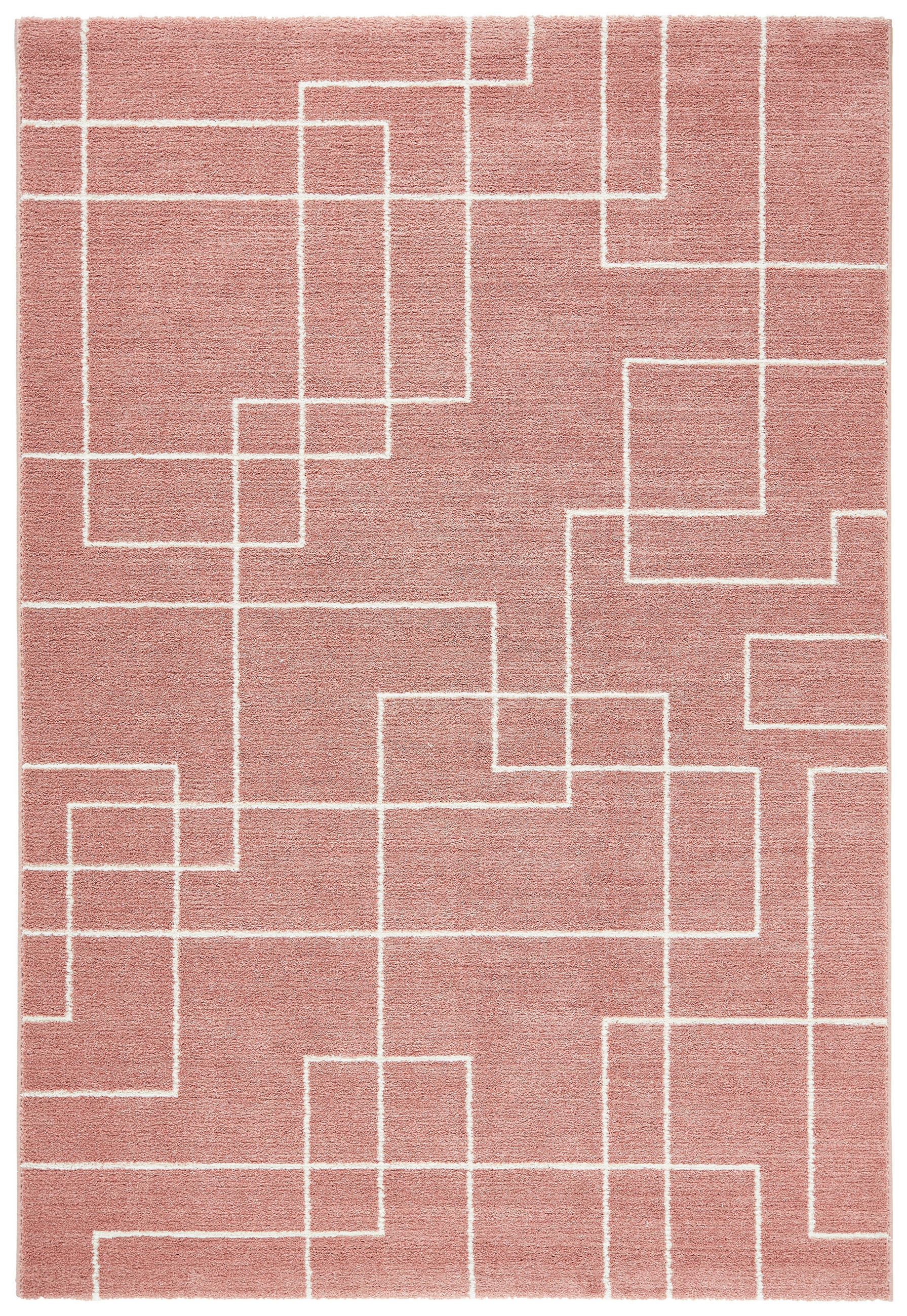 WEBTEPPICH 133/195 cm Rosa  - Rosa, Design, Textil (133/195cm) - Novel